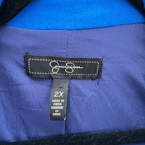 Jessica Simpson Blue and Navy Blazer - Picture 2 of 7